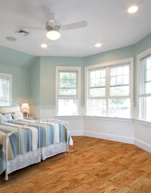 bedroom wth hardwood flooring