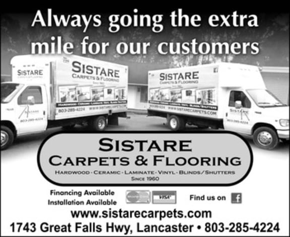 Sistare Carpets Inc. - 1743 Great Falls Hwy Lancaster, SC 29720