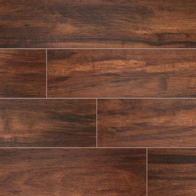 Botanica Wood Plank Porcelain Tile in Teak - Tile by MSI Stone