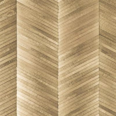 Inceptiv Ark Chevron in Gold - Hardwood by DuChateau