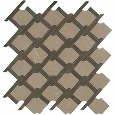 Classentino Marble in Corinth Beige & Imperial Brown Polished 14x14.5 - Tile by Marazzi