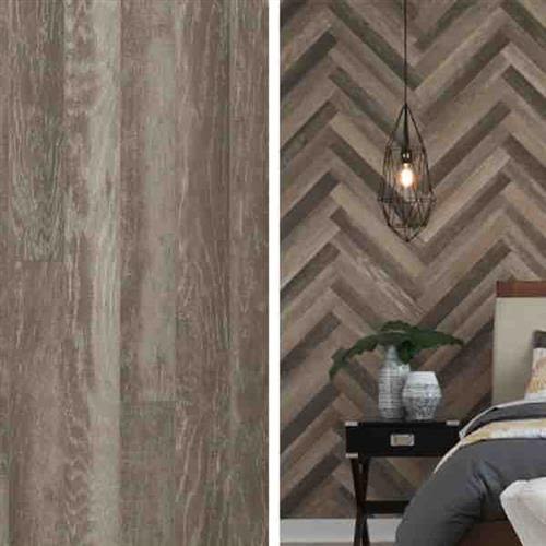 Room Scene of Carriage Oak Herringbone - Hardwood by Mannington