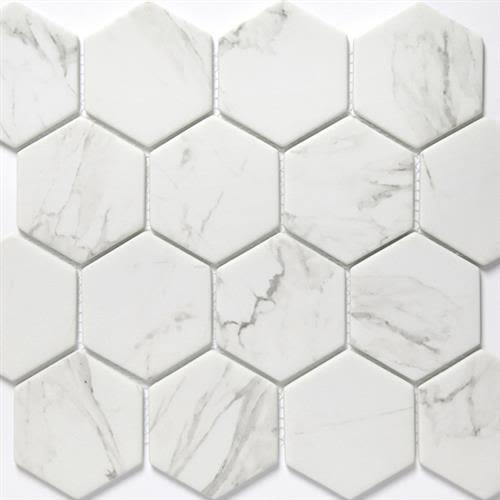 ProductVariant swatch large for Calacatta 3" Hexagon flooring product